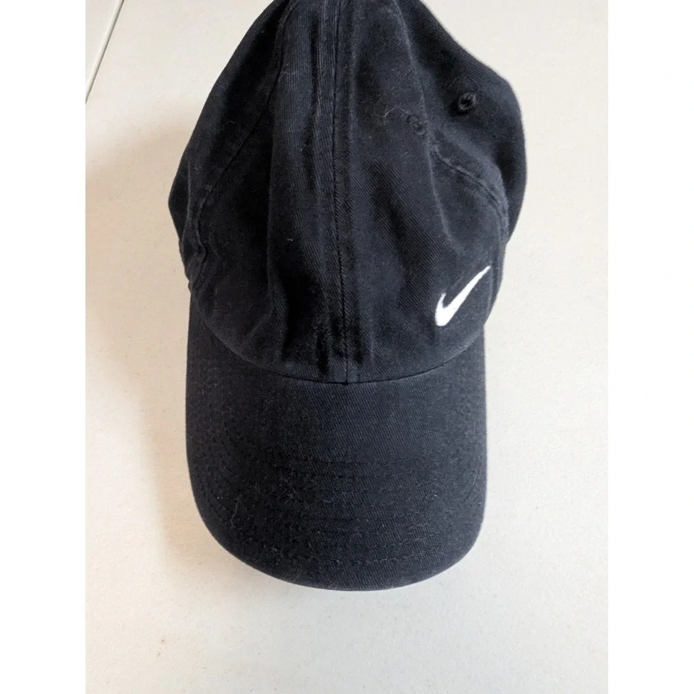 Nike Heritage 86 Black Baseball Cap Swoosh Logo Men One‎ Size